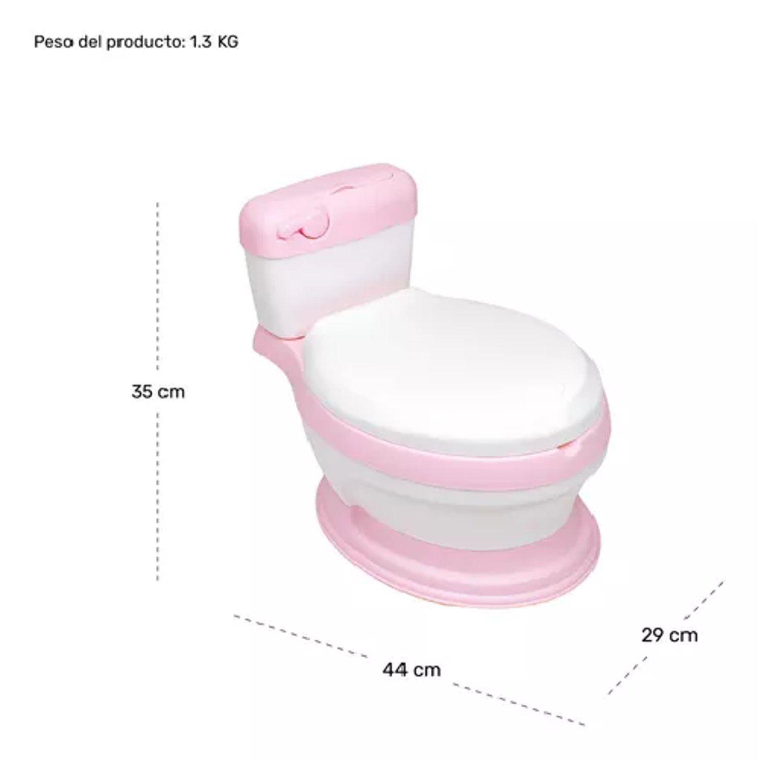Bañito Entrenador Niños Baño Asientocolor Rosa Liso-2
