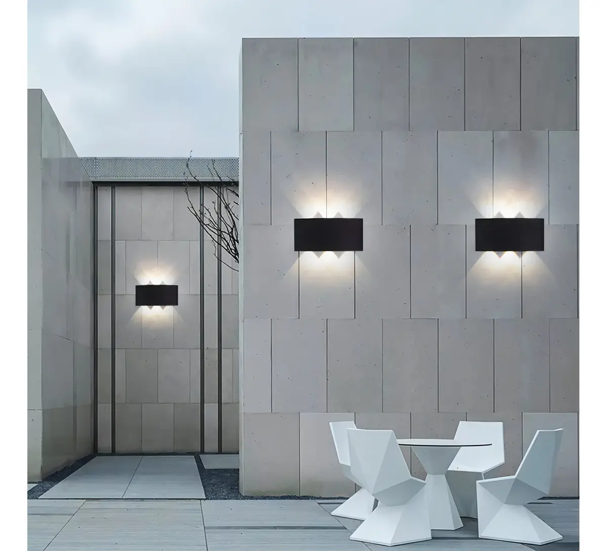 Aplique Led Pared Exterior 4w Ip65 Alumino-5