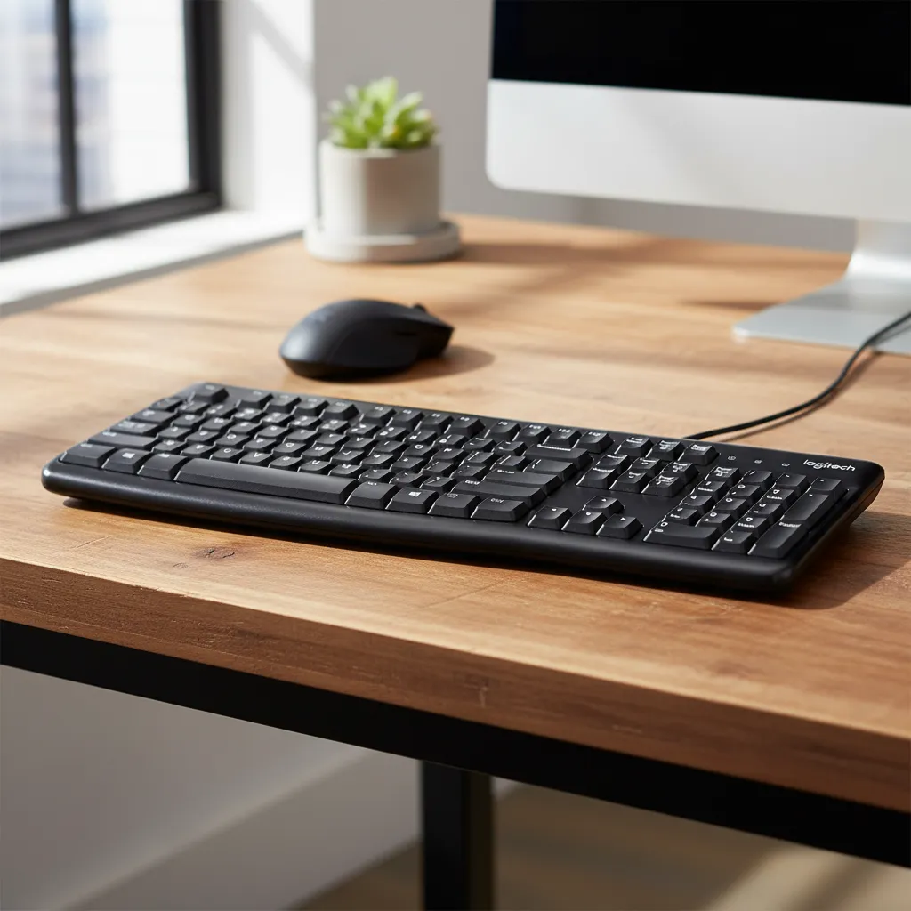 Teclado Logitech K120 Usb Espanol Antiderrame-4