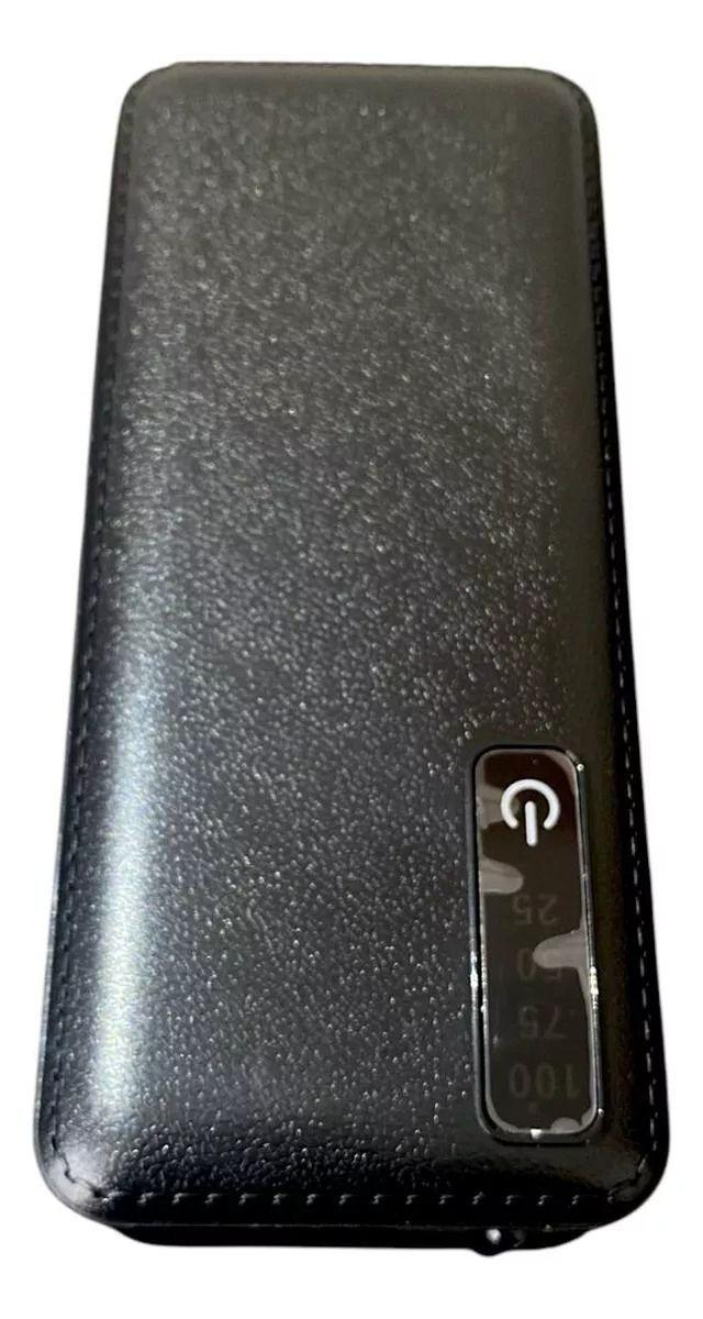 Bateria De Emergencia Power Bank 20.000 Mah 3 Lineas Negro-0