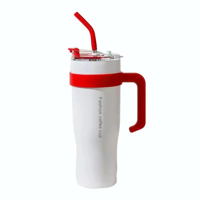 Vaso Térmico Mug De Acero Inoxidable 1.2 L Con Frio Y Calor Blanco-0