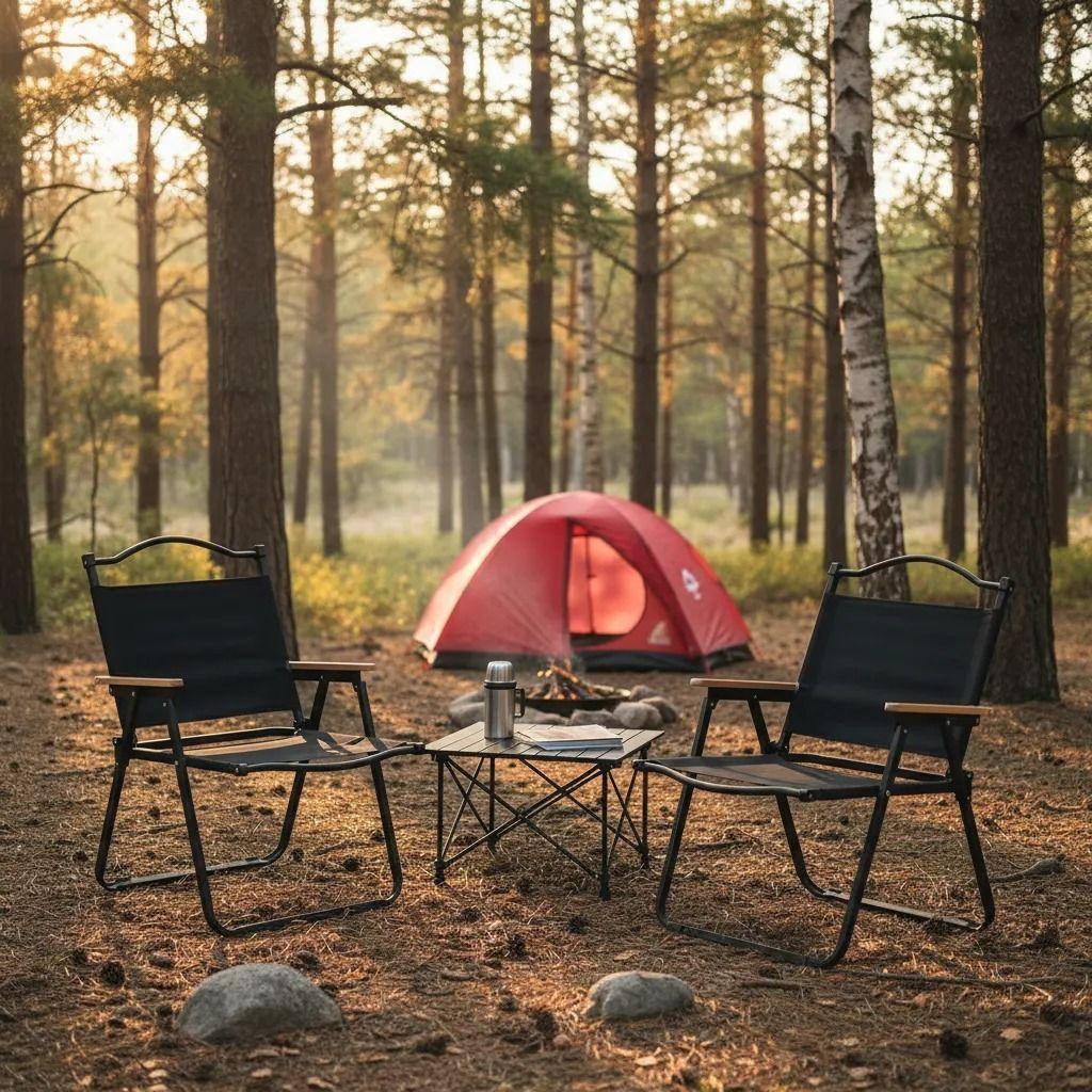 Pack 2 Sillas Plegables Camping Playa Picnic Pesca Portátil-4