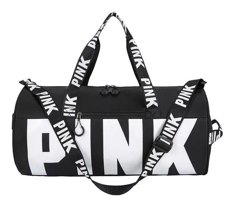 Bolso De Gimnasio Viaje Moda Negro-0