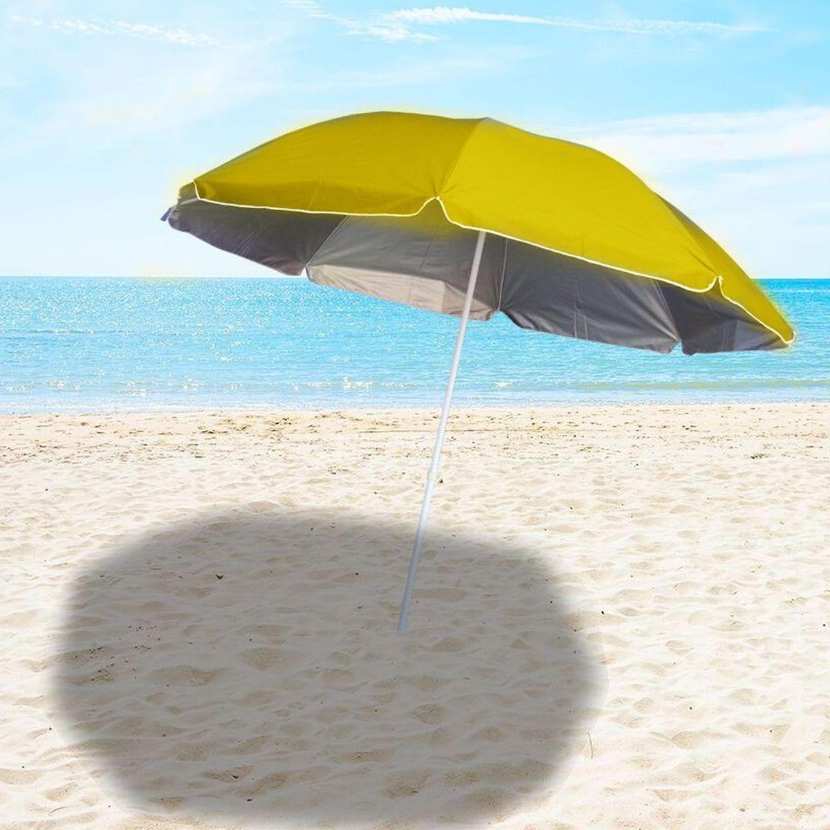 Quitasol Playero Verano 150 Cm Amarillo-3