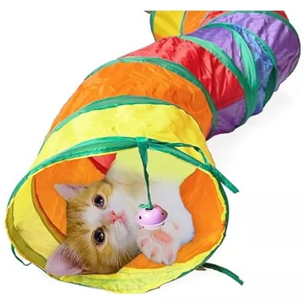 Tunel Plegable Para Mascotas Juguete Gatos Perros-4