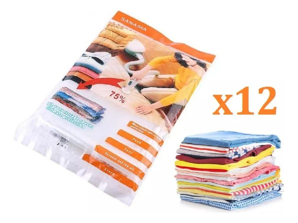 Bolsas Guardar Ropa Vacio 80x60 Pack 12 Unidades-3