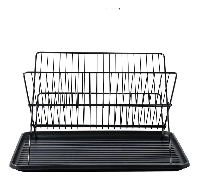 Secaplatos Plegable 34x32x42 cm - Metal Negro-3