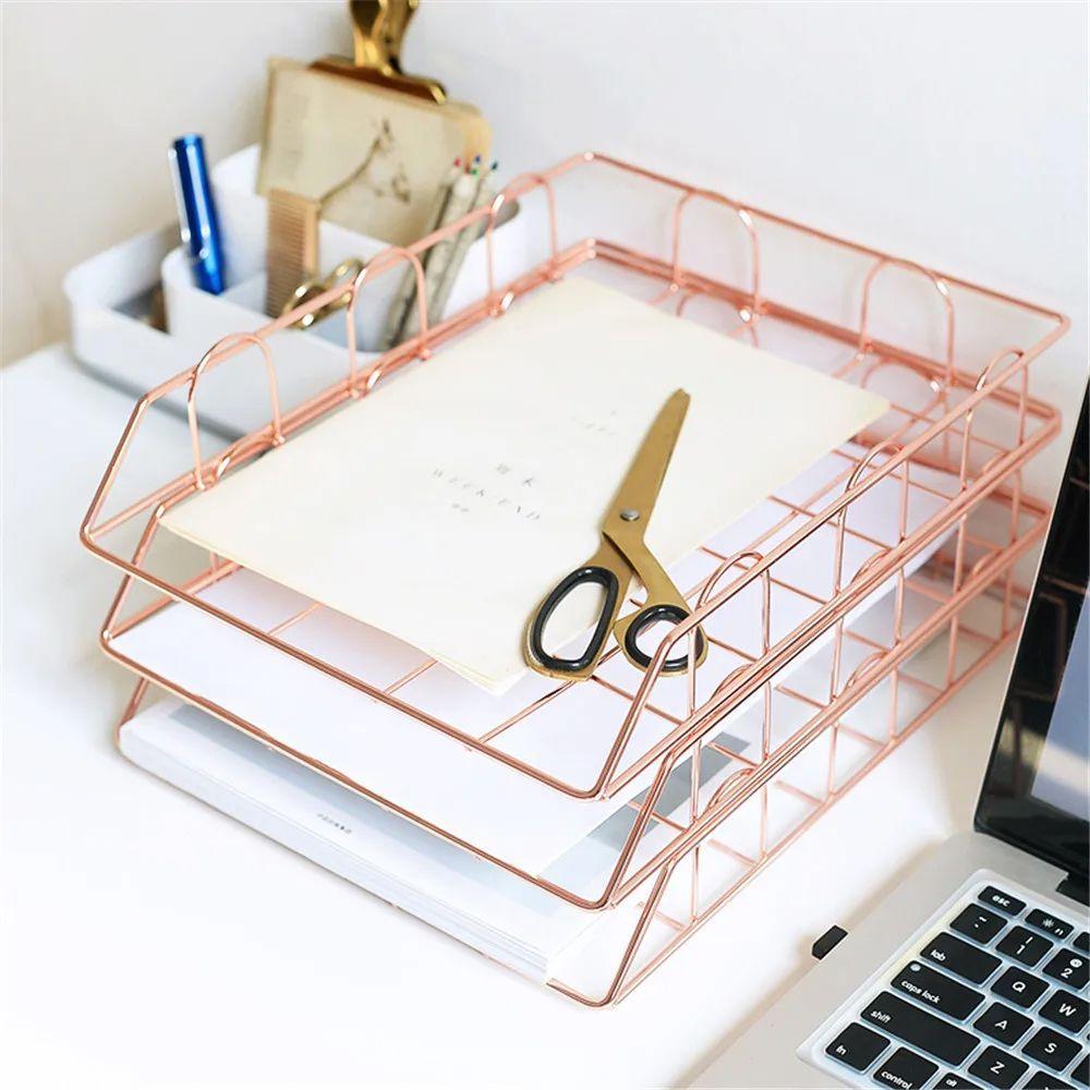 Bandeja Apilable Organizador 2x Escritorio - Pack 2 Unidades -3