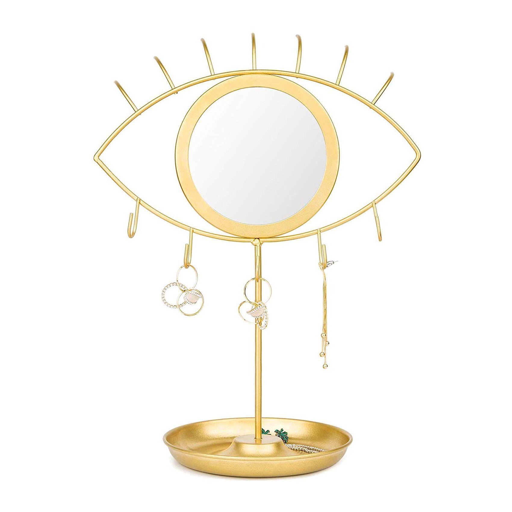 Espejo Joyero Ojo - Oro GOLD • 34 x 25 cms.-0