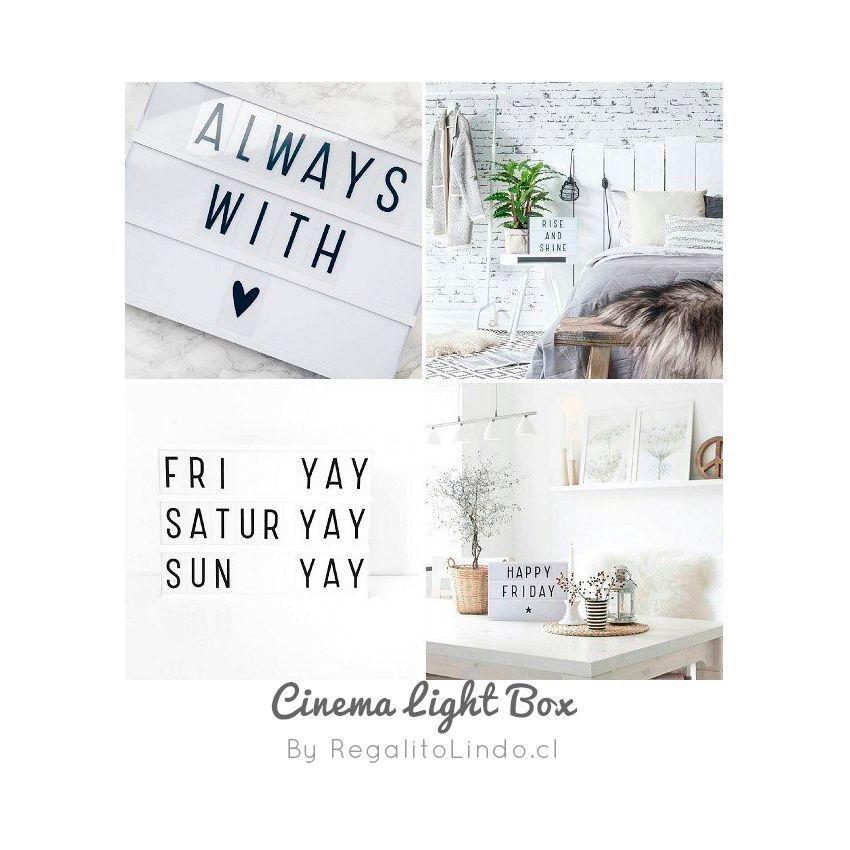 Caja De Luz USB + 2 Set Letras Símbolos Y Nros.-2