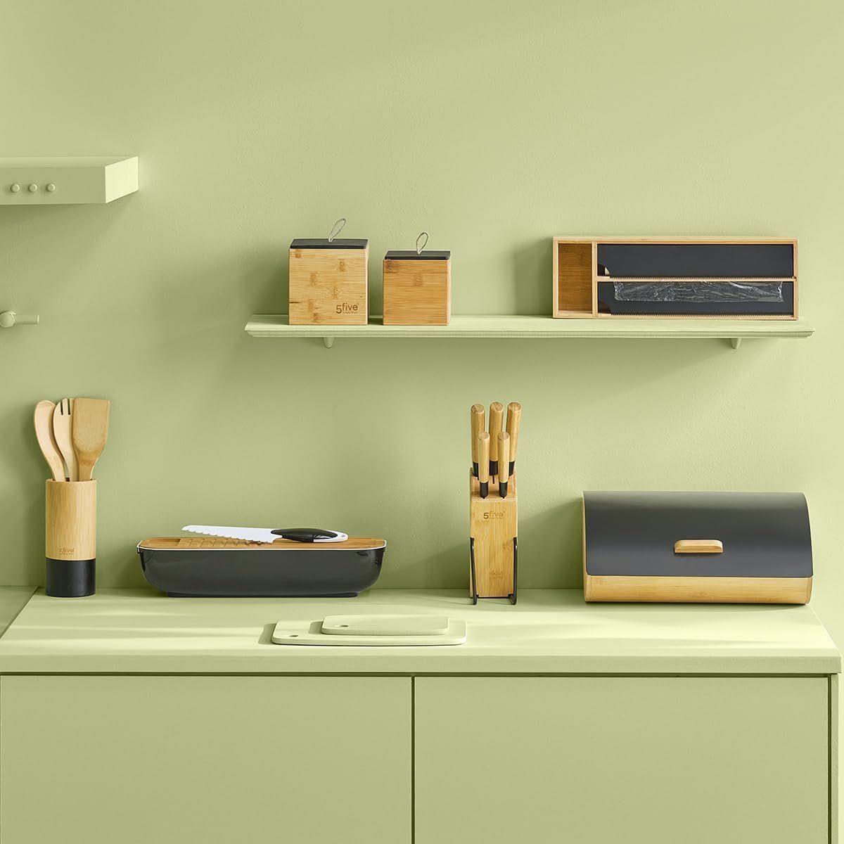 Panera Design Madera de Bambu y Metal 36x15 cm-4