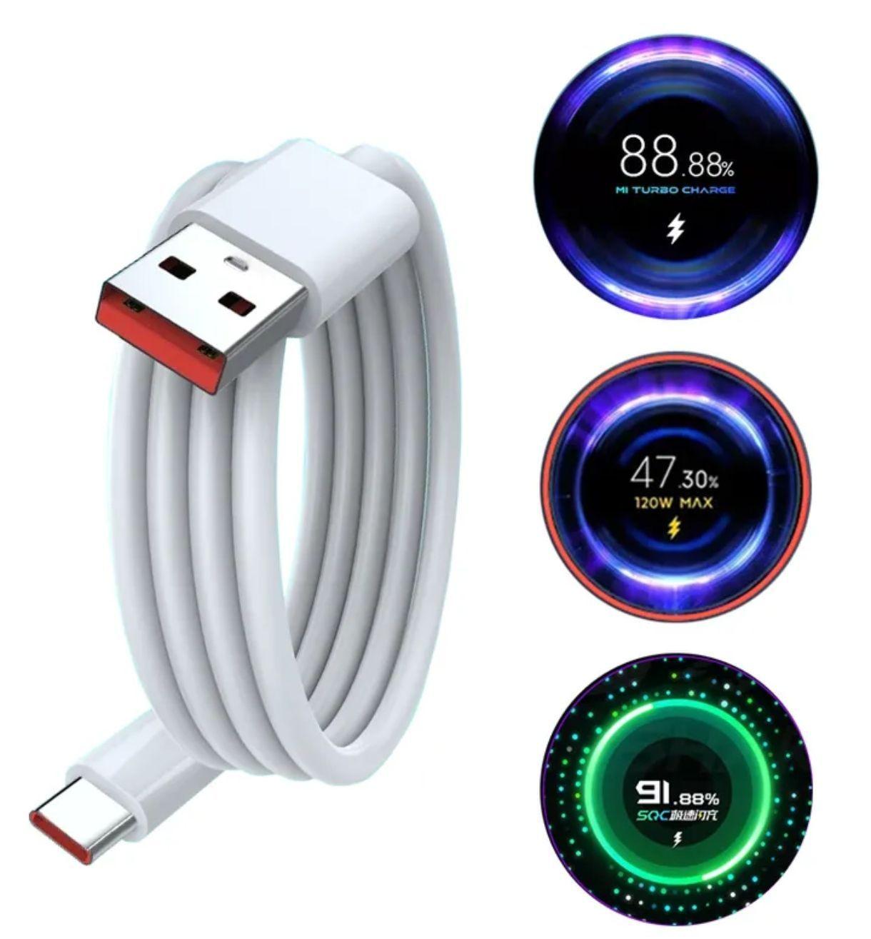 Cable Xiaomi 6A  USB A -TIPO C 33w-67w-120w ORIGINAL-2