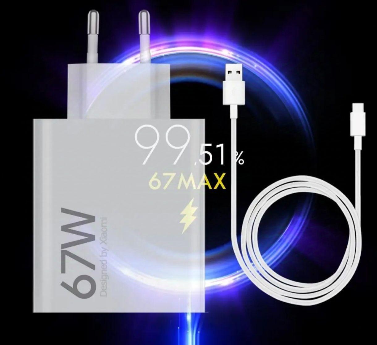 Cargador Xiaomi 67w + cable USB tipo C - Original-2