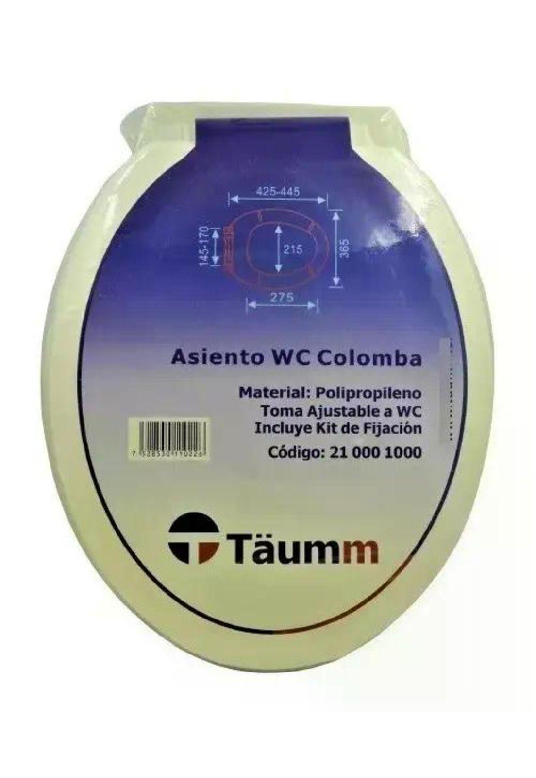 Asiento Y Tapa Para Wc Colomba Color Blanco Blanco-6
