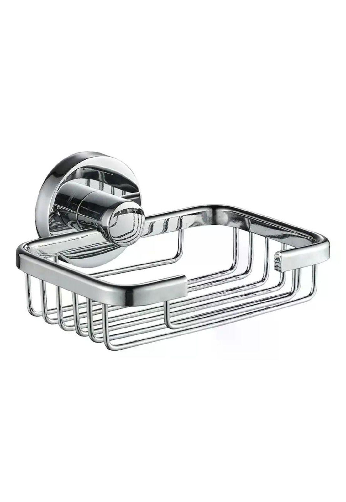 Jabonera En Acero Inoxidable Accesorio Para Baño Color Plateado-0