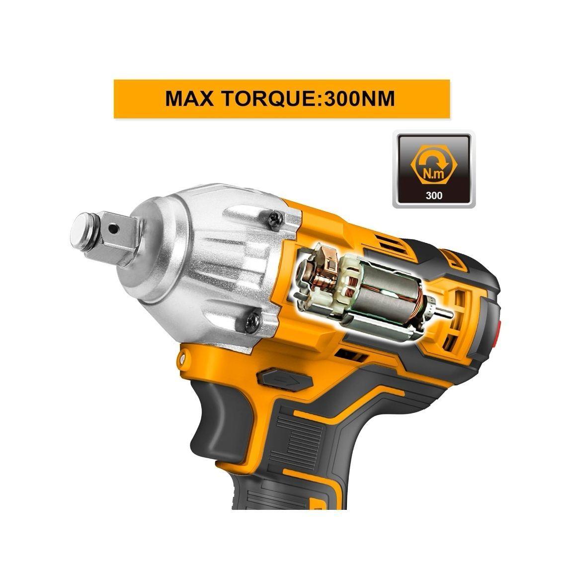 Llave Pistola De Impacto Ingco Bl 1/2 20v 300nm  Ciwli2038-2