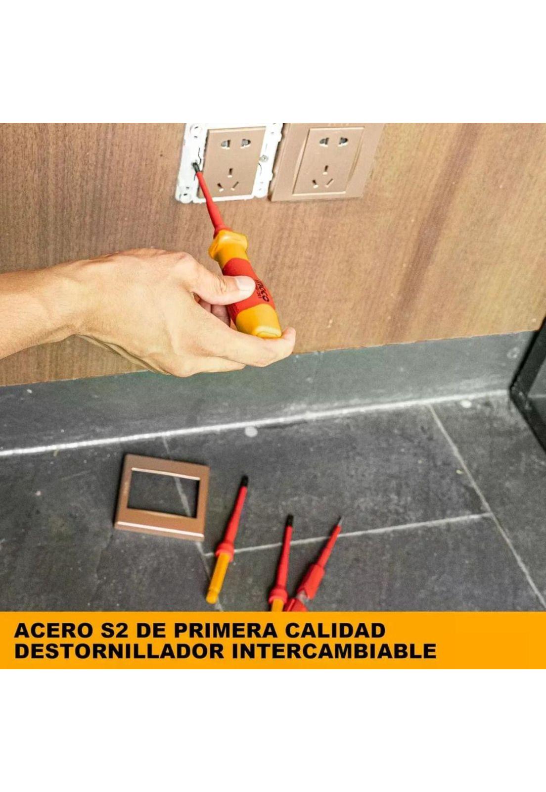 Set Aislado 12 Destornilladores Ingco Hkisd1201 - Smf-7