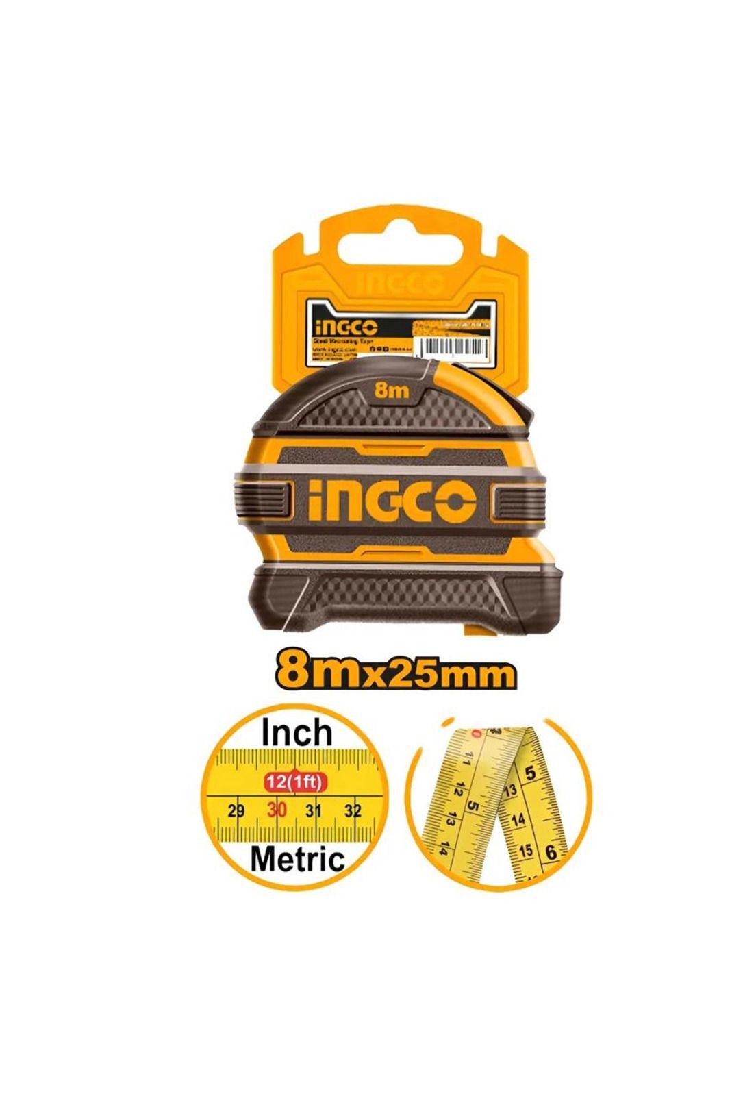 Huincha De Medir Cinta Metrica 25mmx 8m Ingco HSMT08825-0