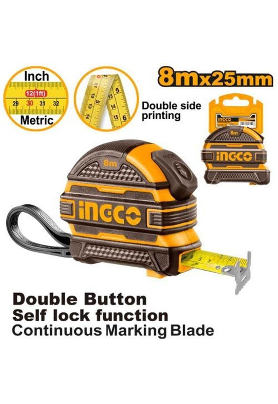 Huincha De Medir Cinta Metrica 25mmx 8m Ingco HSMT08825-2