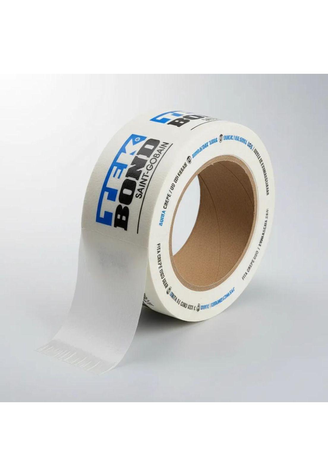 Cinta Adhesiva Crepe Enmascarar Masking Tap 48mm 50m Tekbond Blanco-2