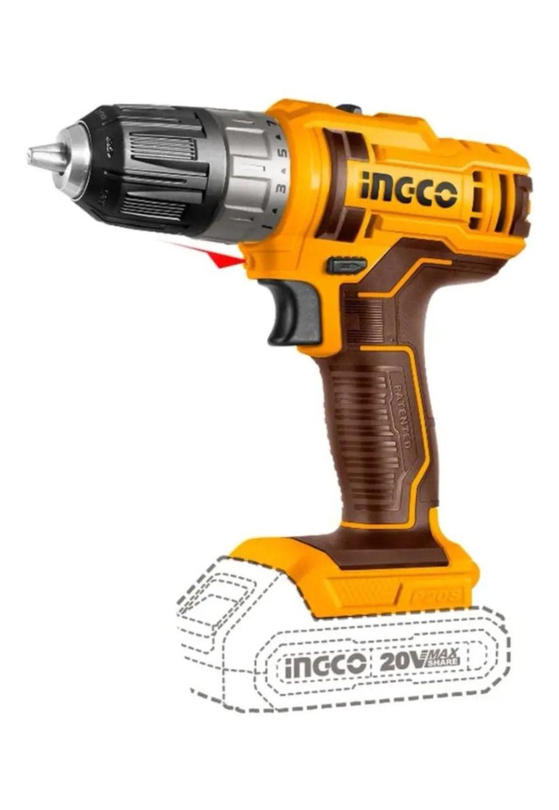 Kit Pack Inal Ingco 20v Taladro + Llave Impac Bl Cosli230702-2