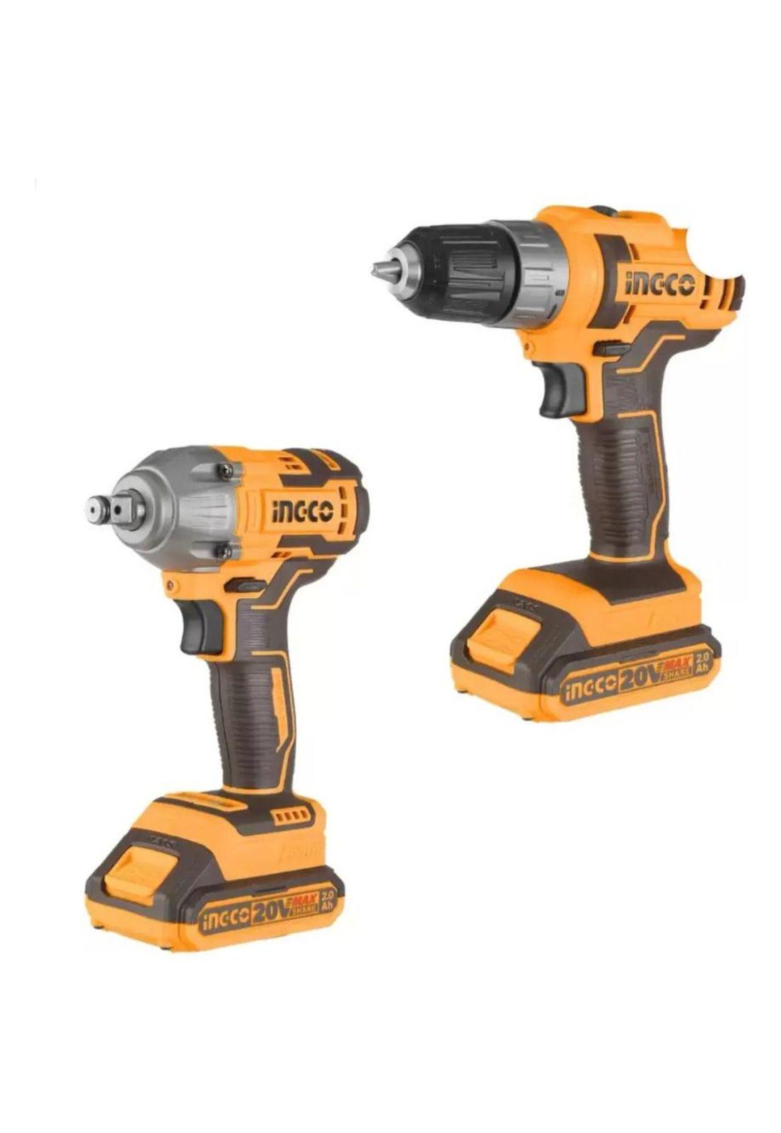 Kit Pack Inal Ingco 20v Taladro + Llave Impac Bl Cosli230702-6