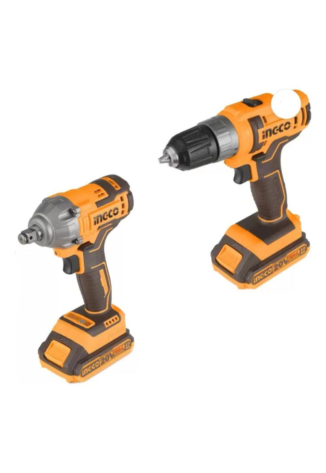 Kit Pack Inal Ingco 20v Taladro + Llave Impac Bl Cosli230702-7