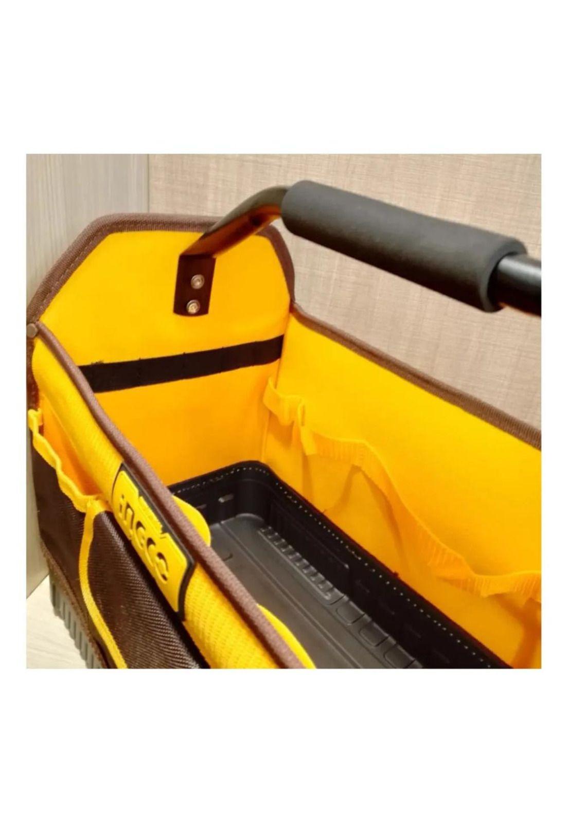 Bolso Herramientas Industrial Ingco 7 Bolsillos 16 P Htbgl04 Amarillo-7