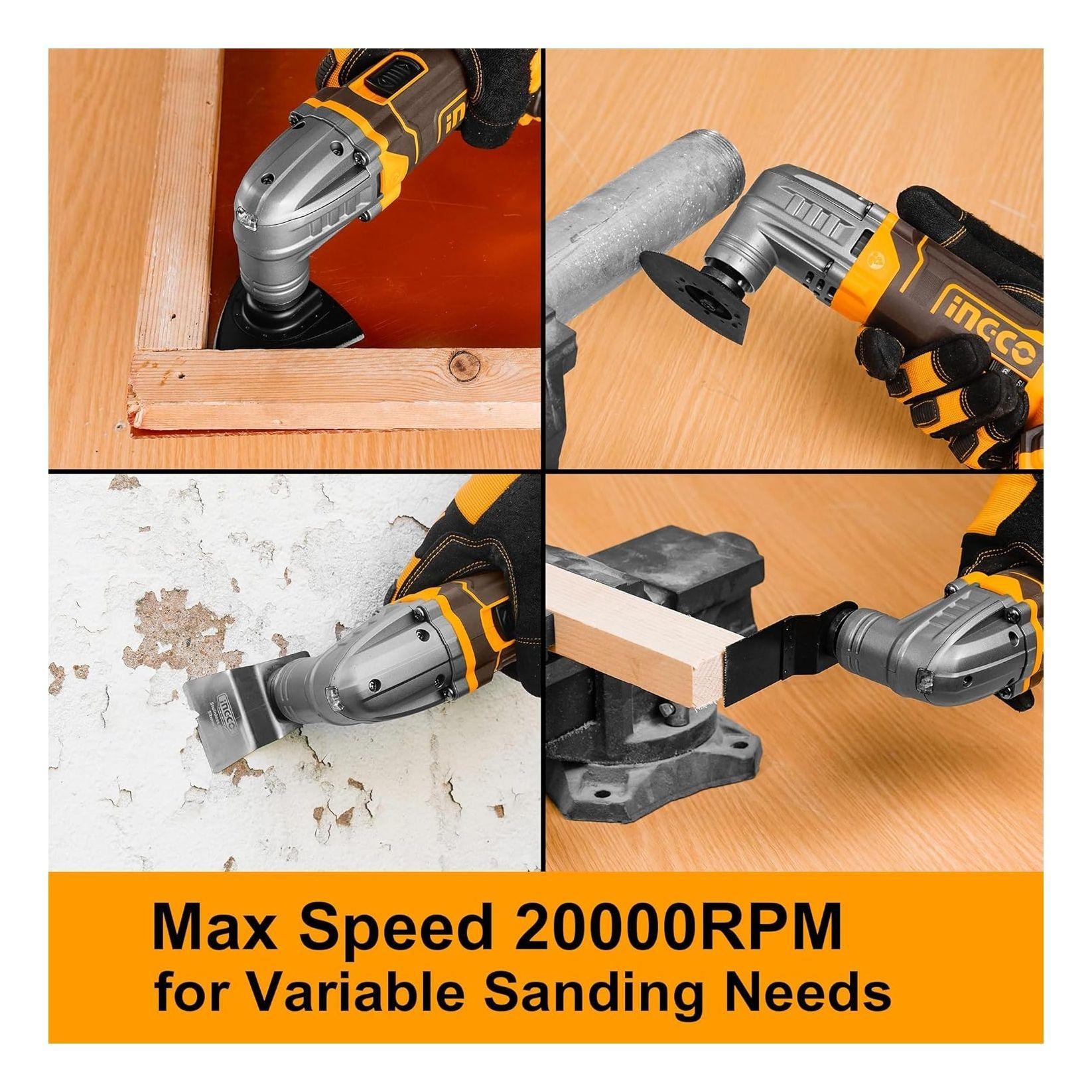 Multicortadora Multiuso Ingco 20v + Bat + Carg Cmli20228-3