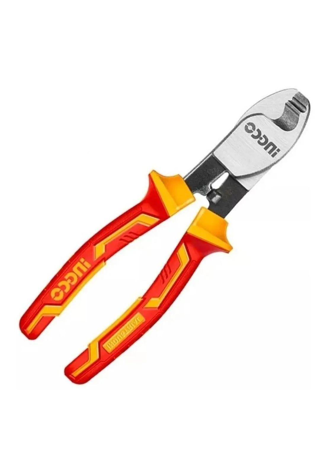 Alicate Corta Cable Aislado 1000v 6 Pulgadas 160mm Ingco Color Amarillo Y Rojo-2