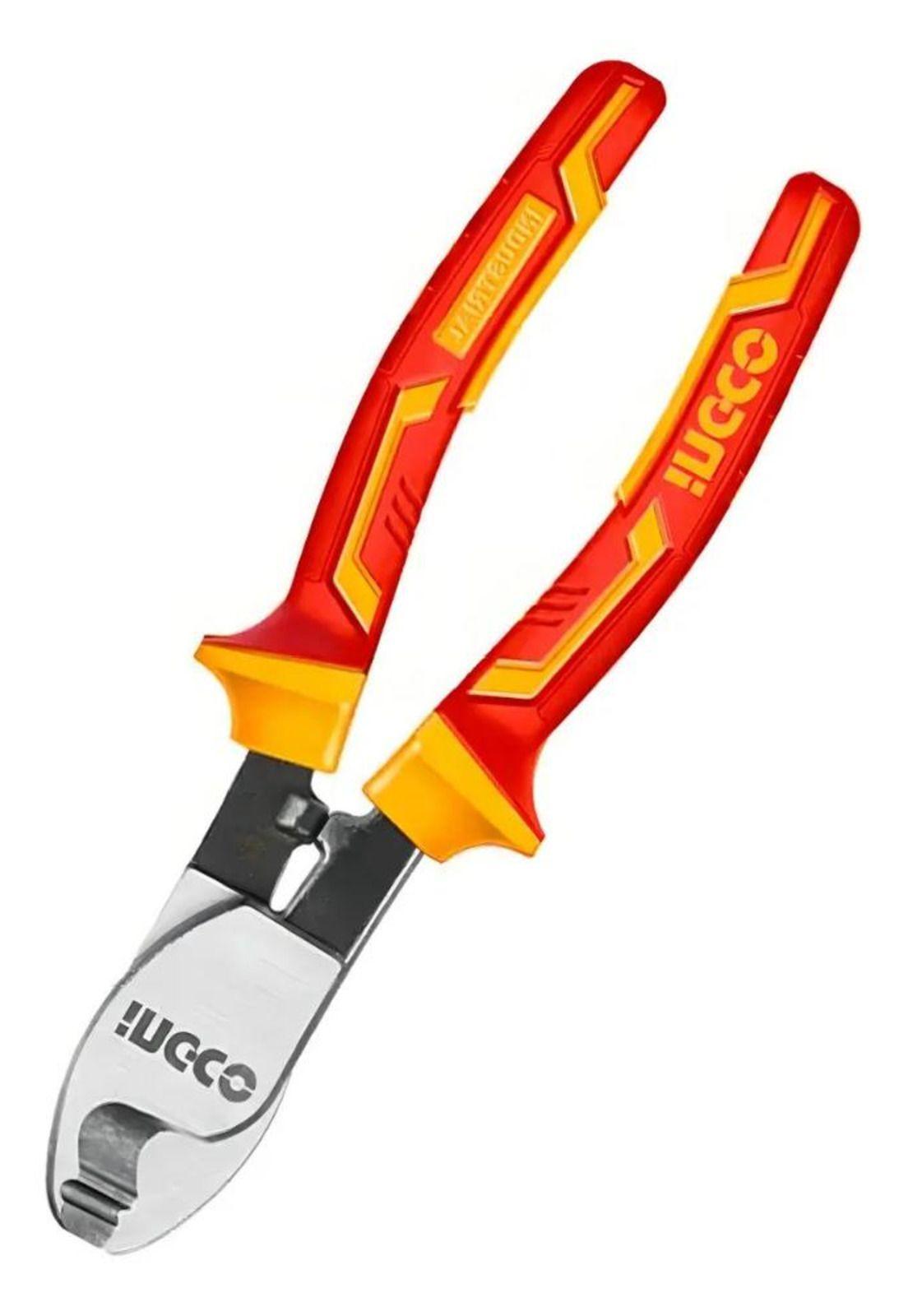 Alicate Corta Cable Aislado 1000v 6 Pulgadas 160mm Ingco Color Amarillo Y Rojo-6