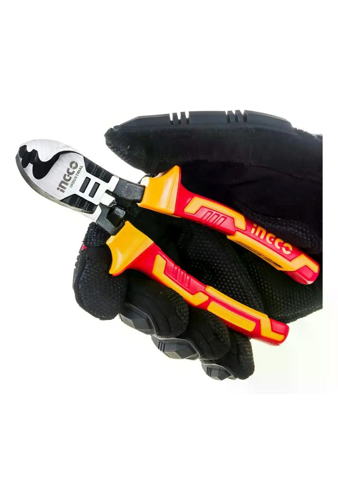 Alicate Corta Cable Aislado 1000v 6 Pulgadas 160mm Ingco Color Amarillo Y Rojo-7
