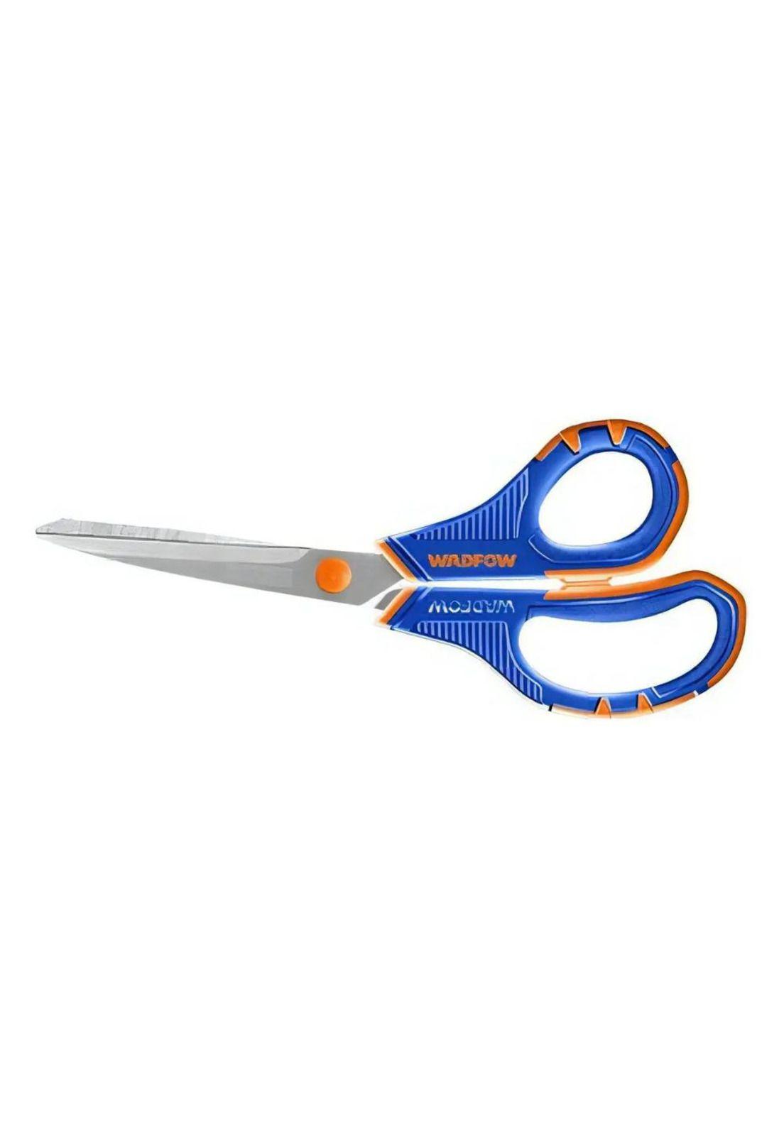 Tijera 8.5 PuLG Acero Inox Wadfow Azul Y Naranja-7