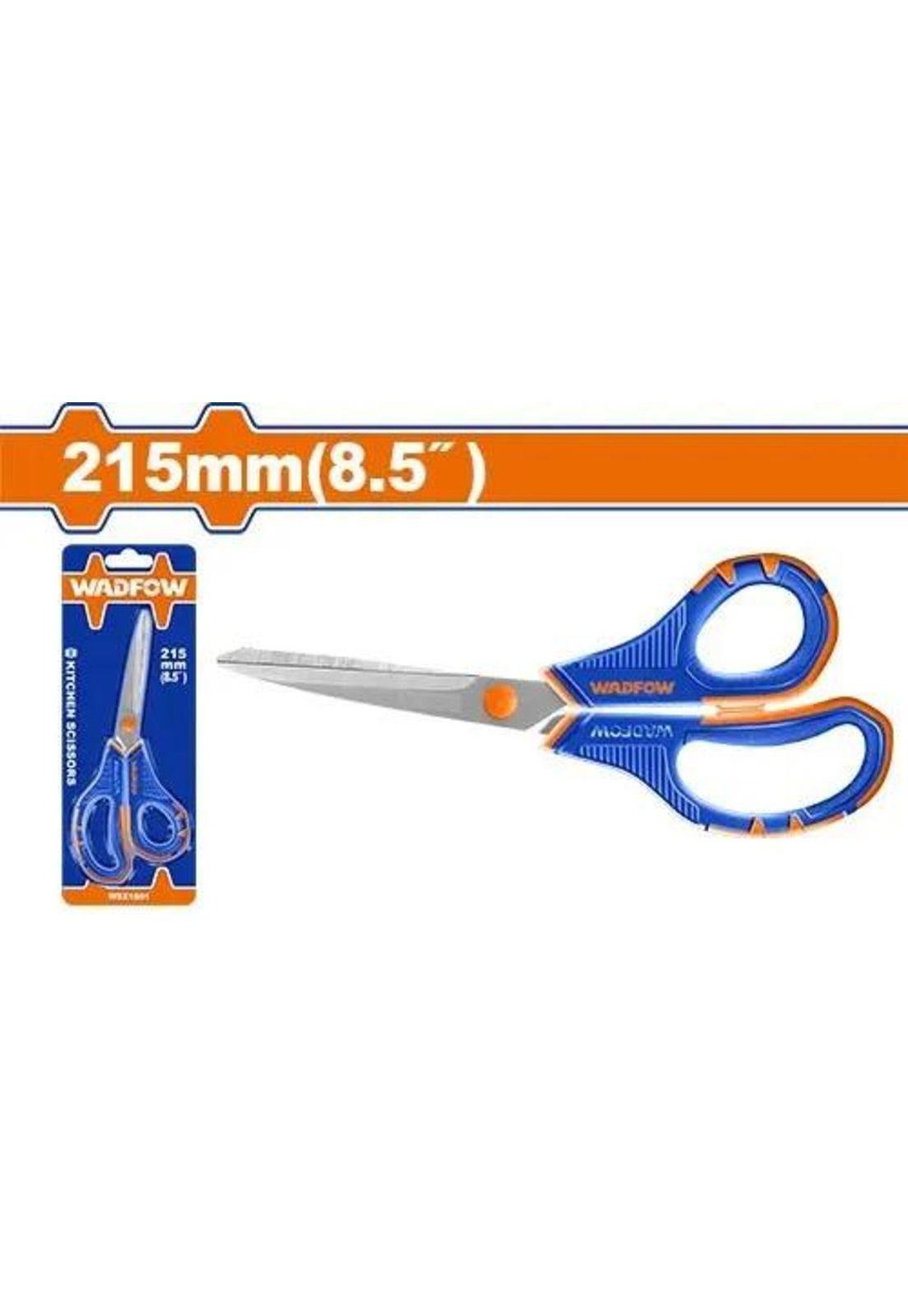 Tijera 8.5 PuLG Acero Inox Wadfow Azul Y Naranja-8