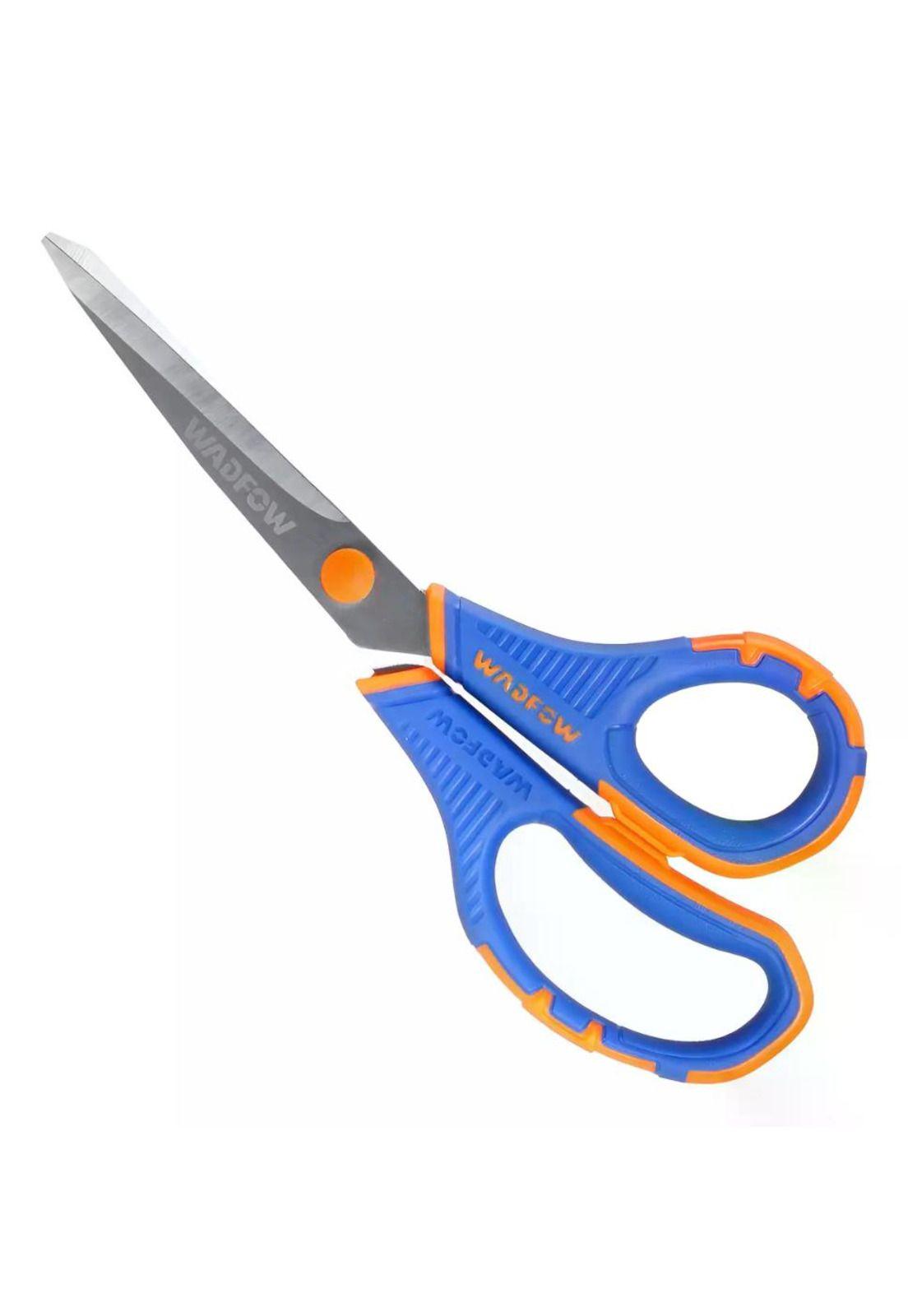 Tijera 8.5 PuLG Acero Inox Wadfow Azul Y Naranja-9