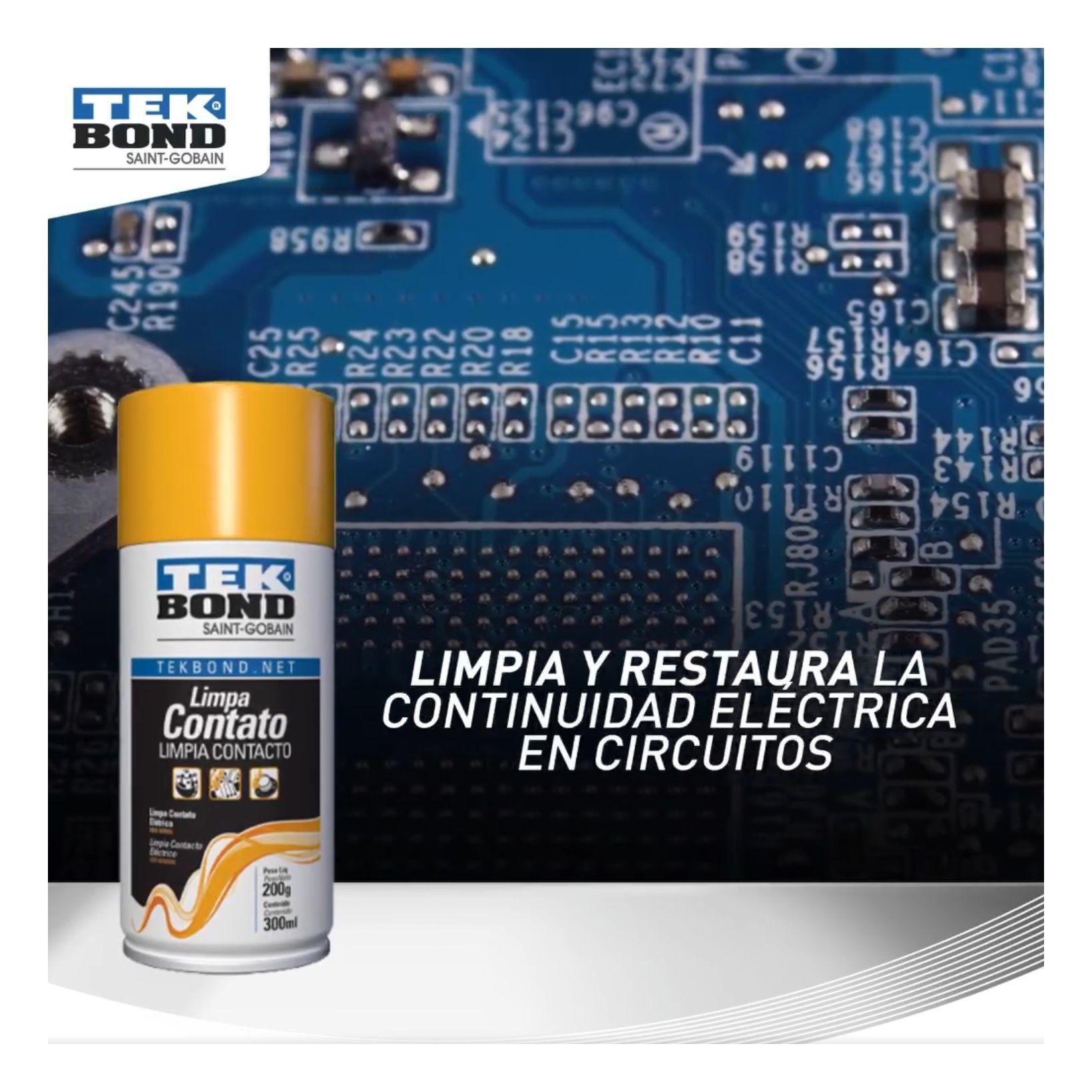 Limpia Contacto Eléctricos En Spray 300 Ml Tekbond -3