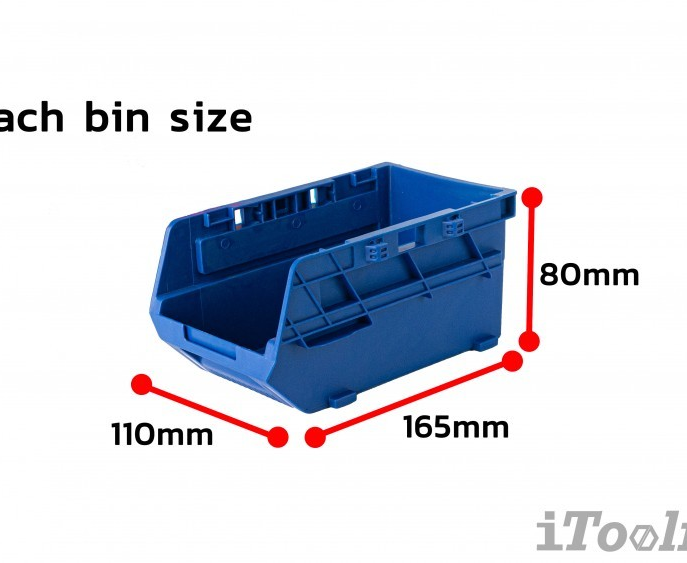 Contenedor Apilable Para Almacenamiento Wadfow 38x17x32 Cm-2