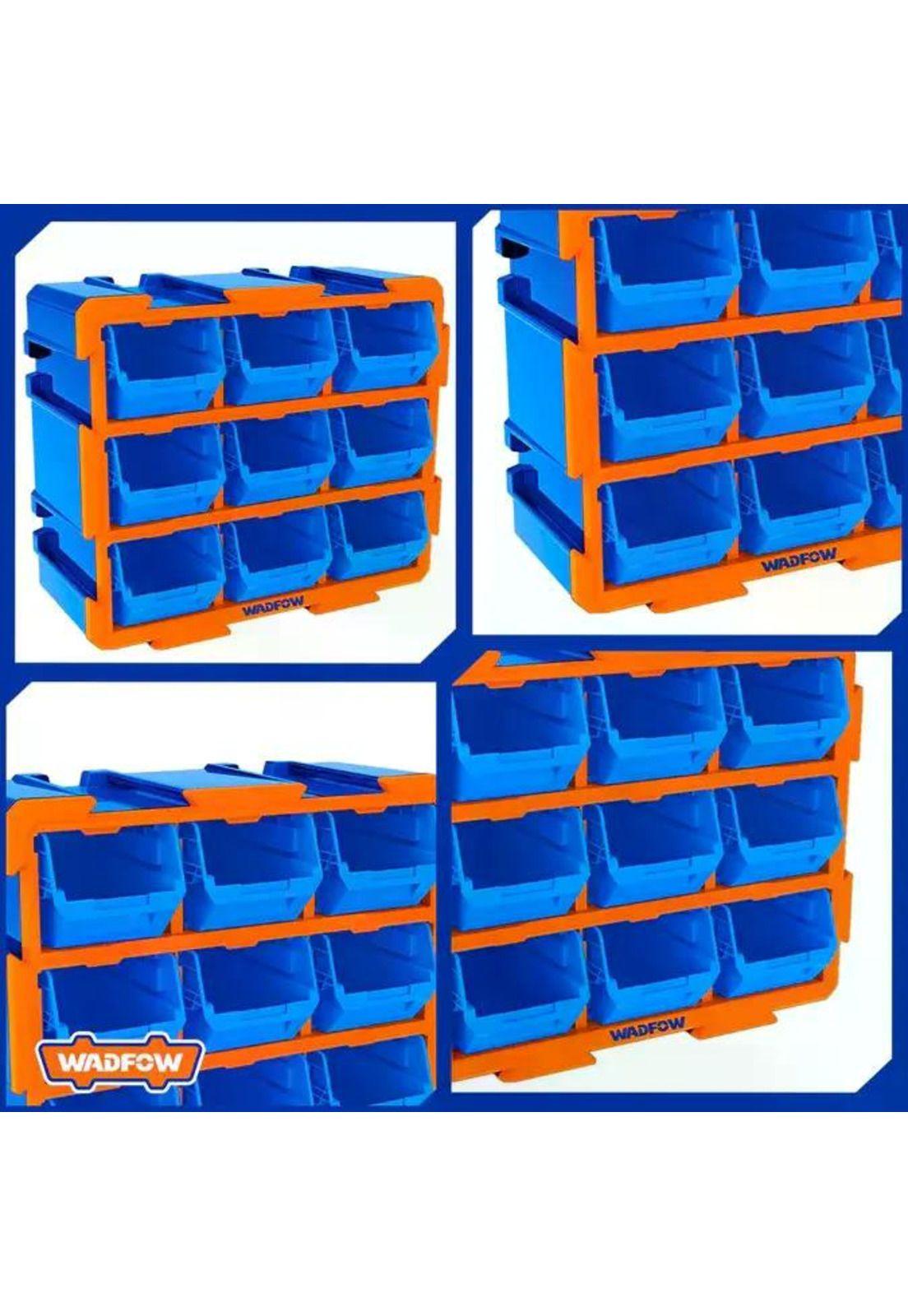 Gavetero Organizador Plastico 9 Cajones Cajonera Azul Azul-6