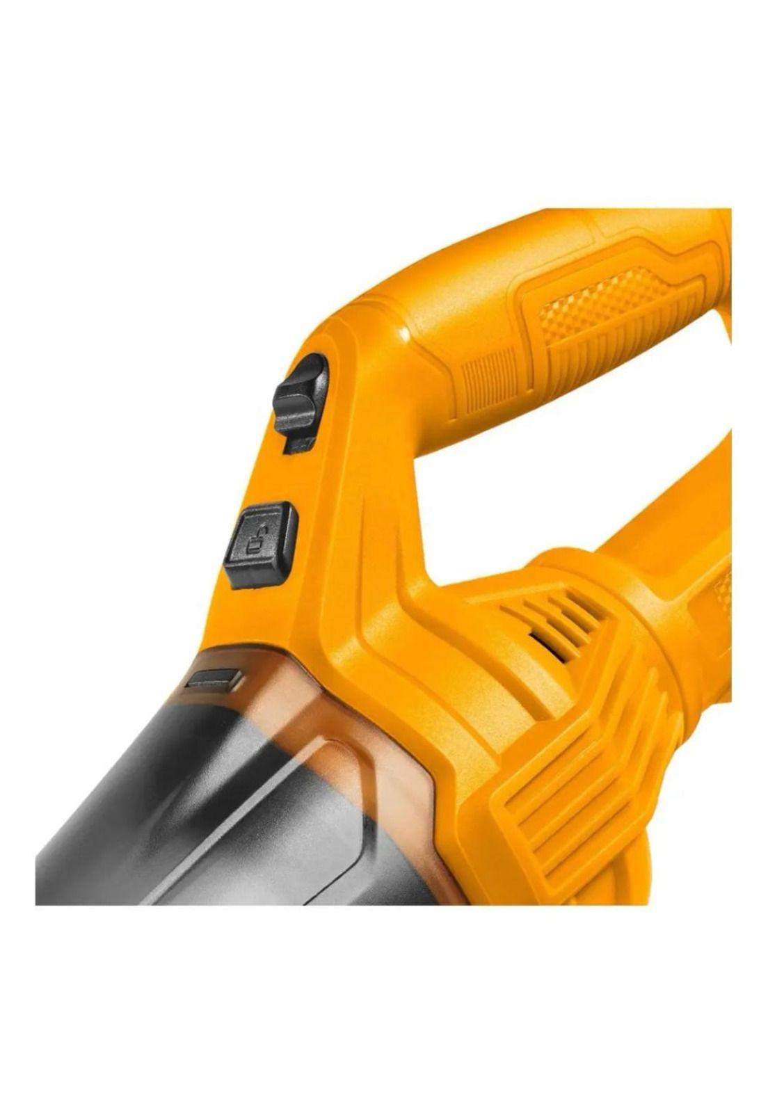 Aspiradora Inalambrica Ingco Con Cable Cargador Tipo C 0.5lts Cvli2026 Naranja Claro-3