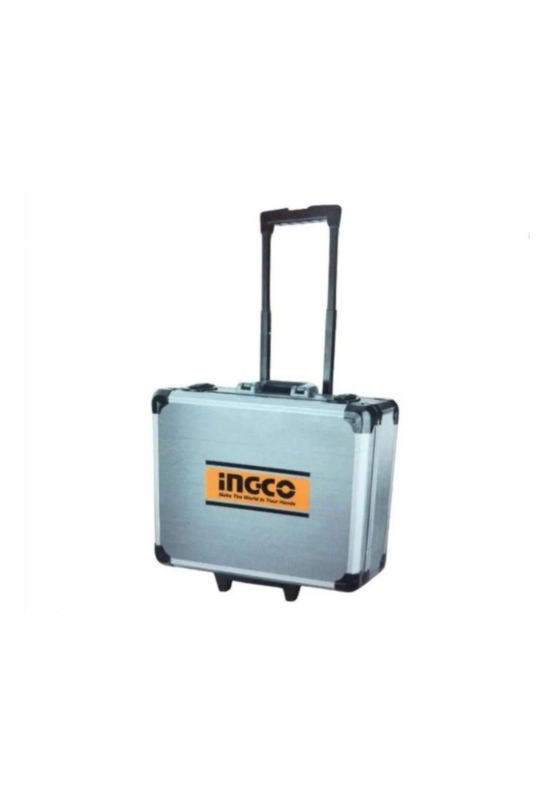 Caja De Herramientas Valija Maletín Metálico Con Ruedas 147 Piezas Ingco Hkthp21471 Plateado-6