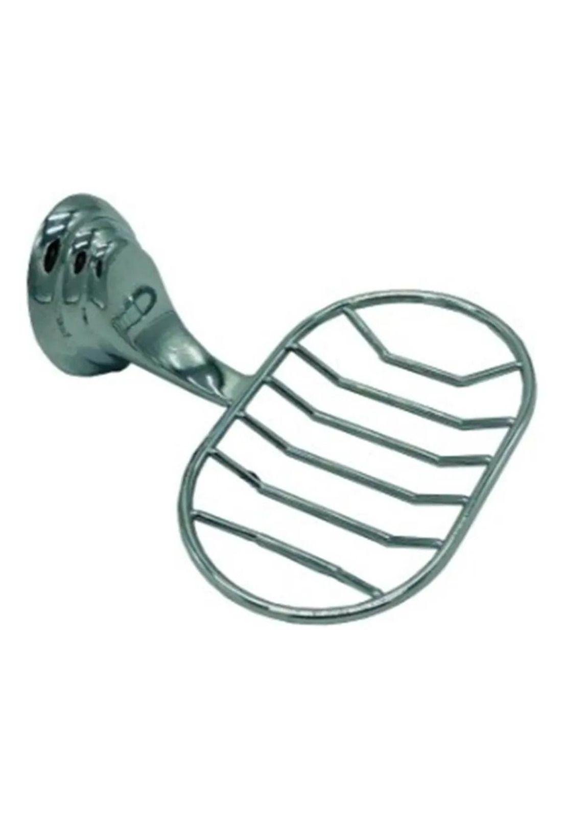 Jabonera Metal Accesorio Baño Plateado-2
