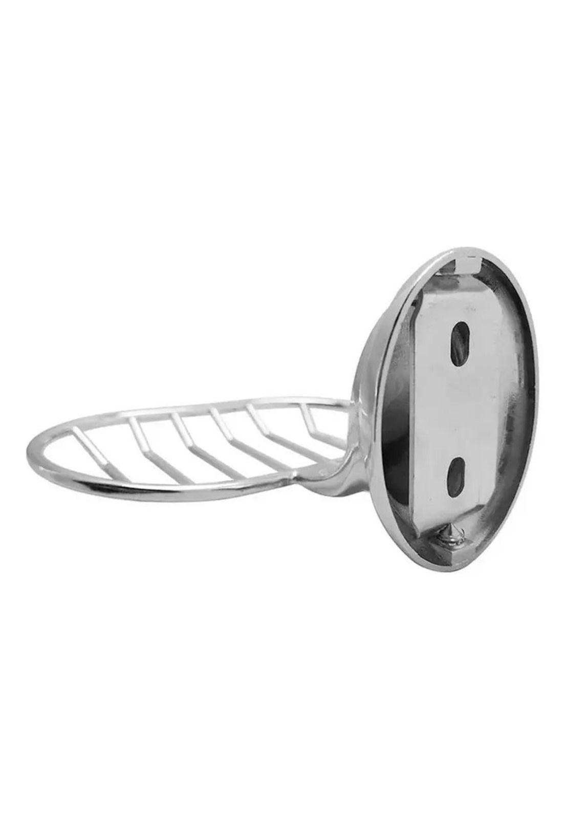 Jabonera Metal Accesorio Baño Plateado-3