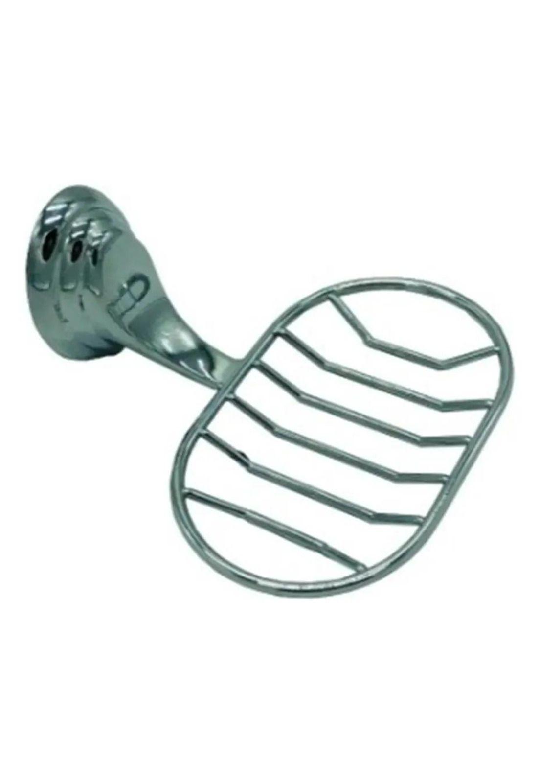 Jabonera Metal Accesorio Baño Plateado-8