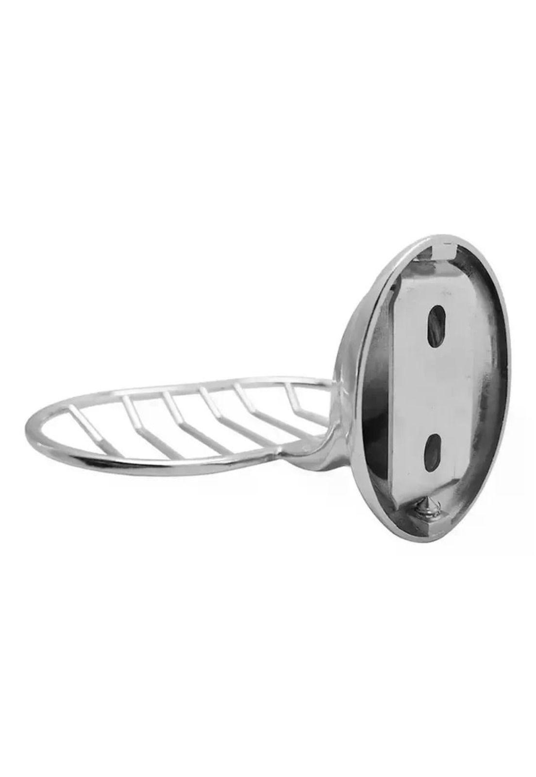 Jabonera Metal Accesorio Baño Plateado-9