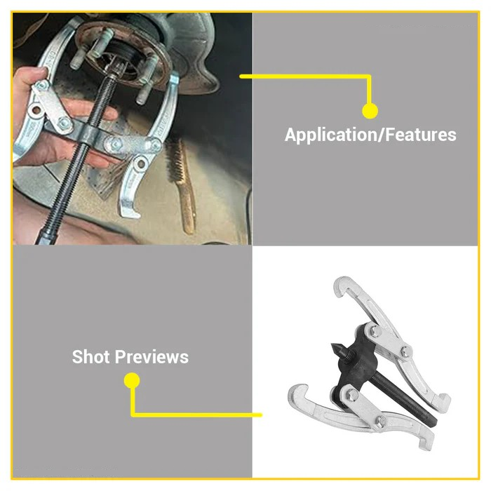 Extractor De Rodamiento Cojinetes 2 Patas 4 Pulgadas Wadfow-4
