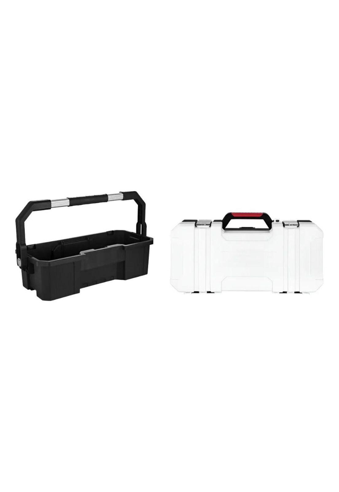 Caja Herramientas Plástica Ubermann 43x33x12 Cm Negro Negro/blanco/rojo-0