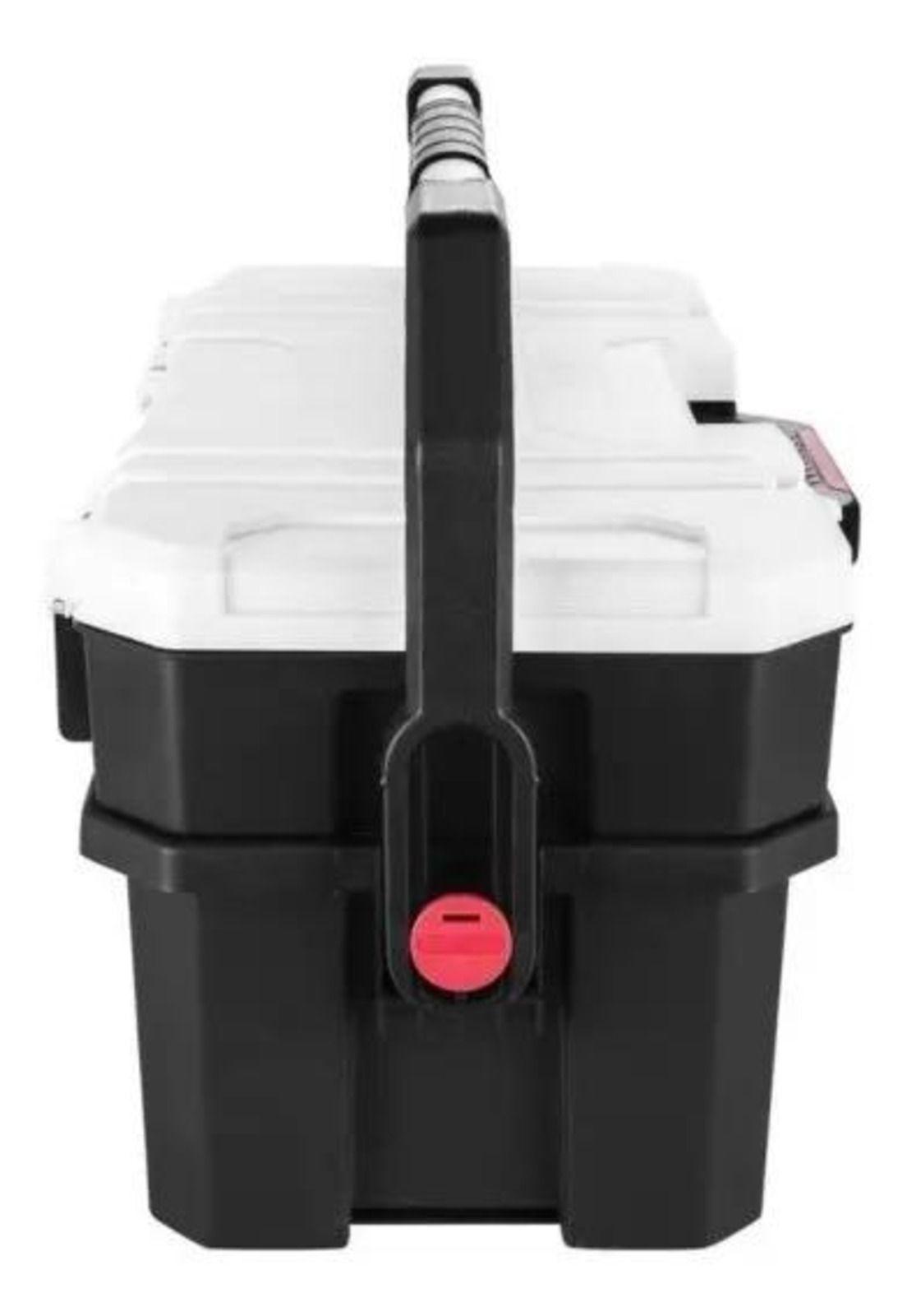 Caja Herramientas Plástica Ubermann 43x33x12 Cm Negro Negro/blanco/rojo-2