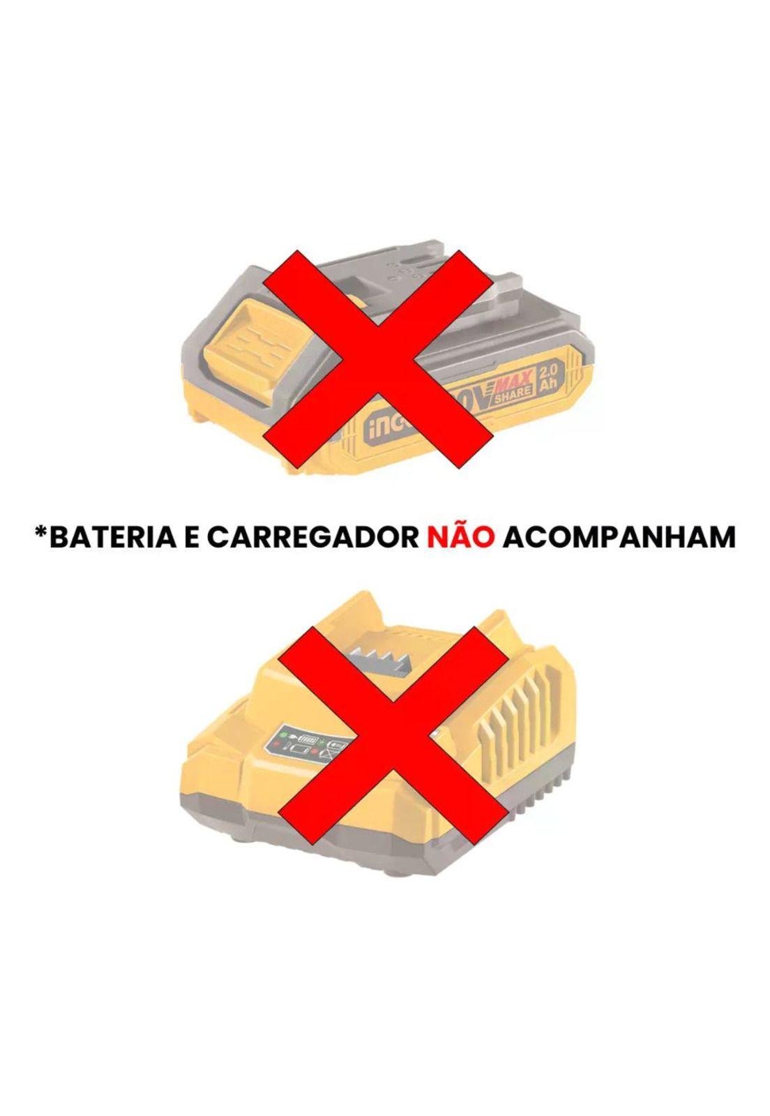 Cepilladora Cepillo Inalámbrica Ingco Brushles 20v Crli20401 Naranja Claro-6