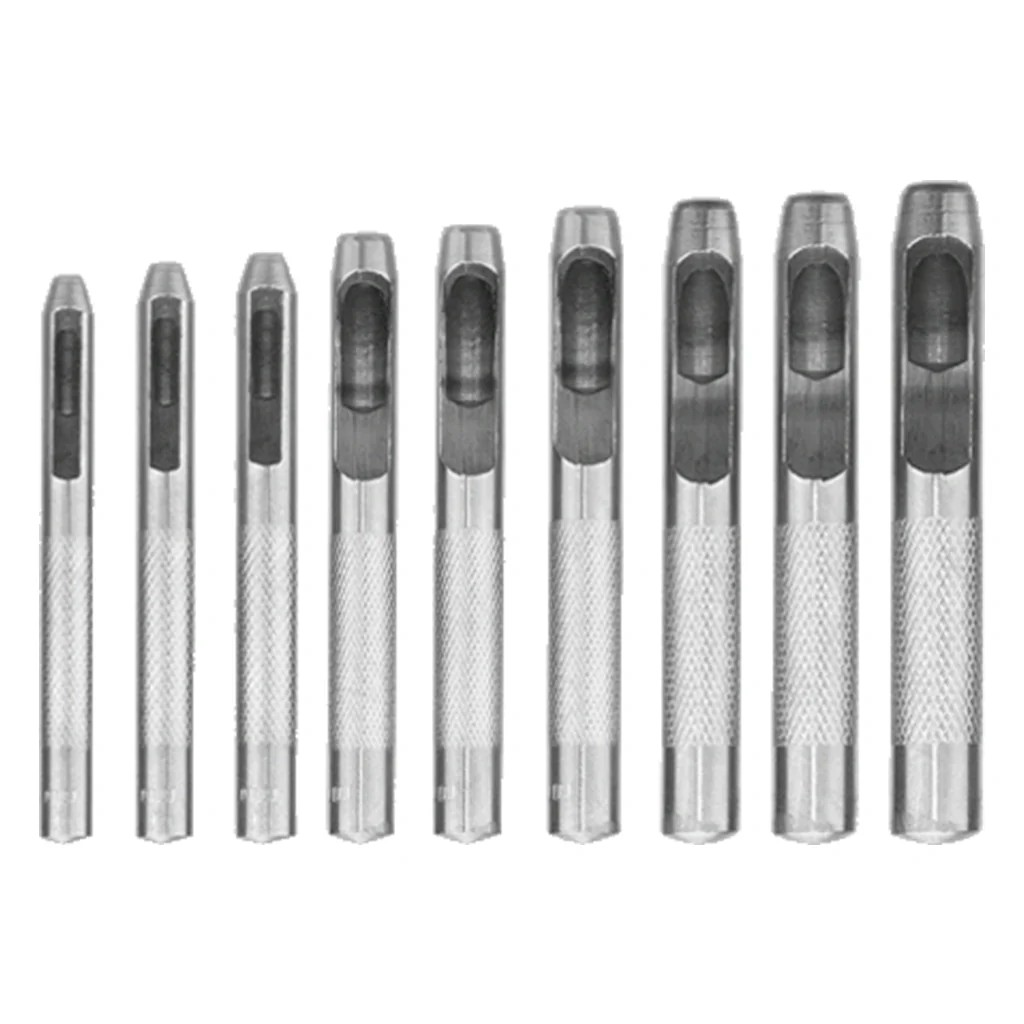 Set De 9 Unidades De Sacabocados 2.5-10 Mm  Wadfow Wcc7509-4