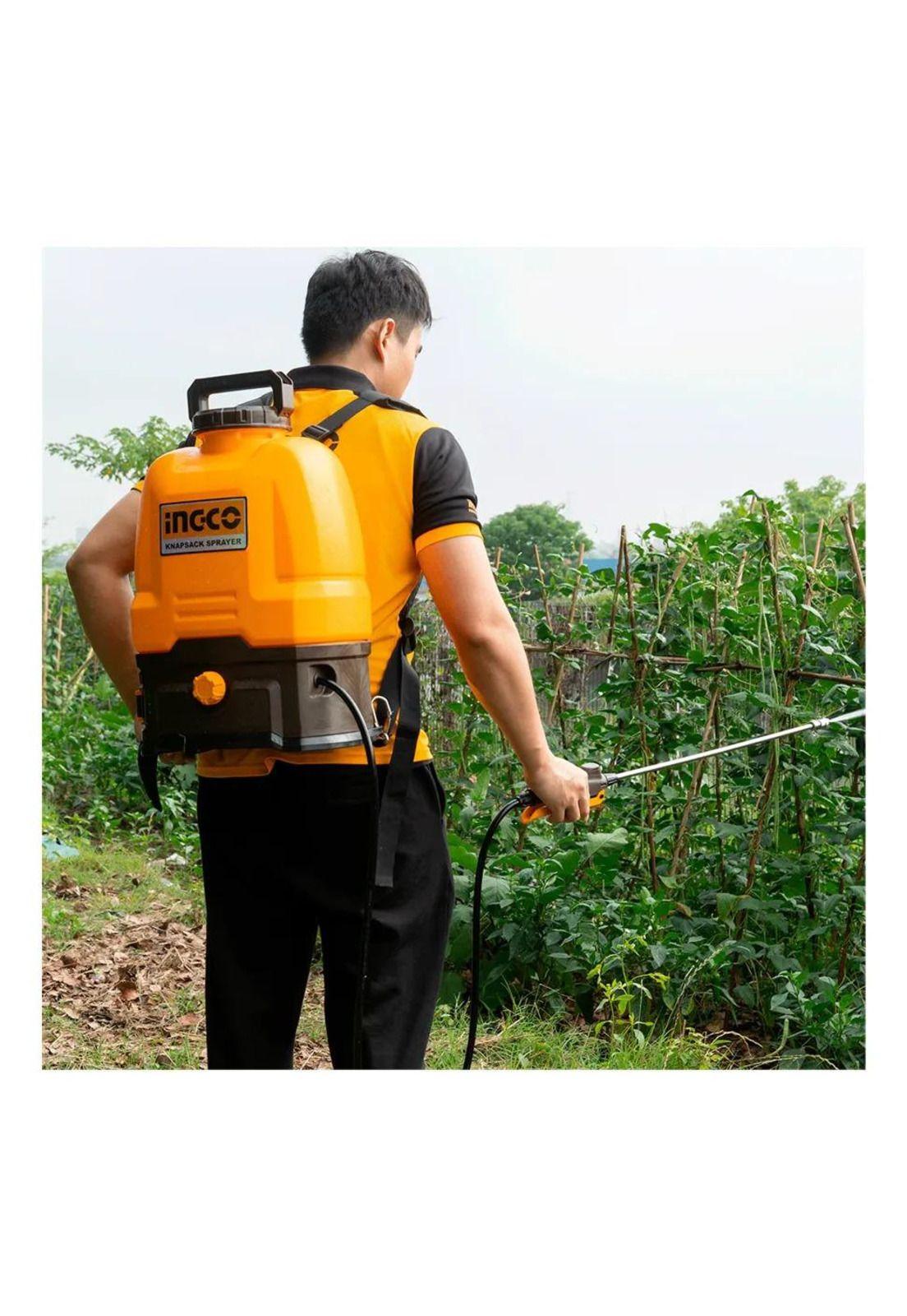 Pulverizador Mochila Inalambrico 20v 16 Lt Ingco Cspli2016 Marrón Oscuro-3